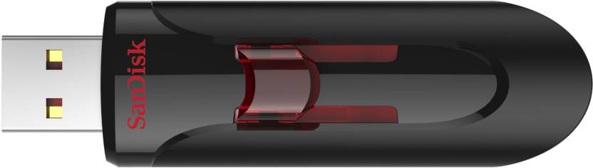 SanDisk Cruzer Glide 3.0 64 GB Pen Drive  (Black, Red)#JustHere