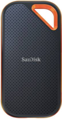SanDisk E81 / 2000 Mbs / Window,Mac OS,Android / Portable,Type C Enabled / USB 3.2 4 TB Wired External Solid State Drive (SSD)  (Black, Orange)