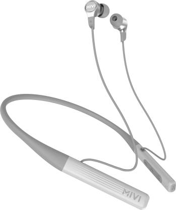 Mivi Collar 2A with Fast Charging Bluetooth Headset  (Grey, In the Ear)