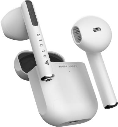 Boult Audio XPods with Mega 13mm Drivers, 20H Battery, Fast Charge & Pairing, Made In India Bluetooth Headset  (White, True Wireless)