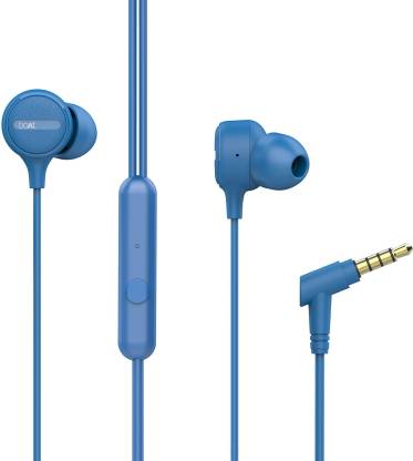 boAt Bassheads 103 Blue Wired Headset  (Blue, In the Ear)