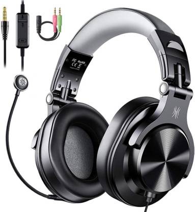 Oneodio A71D Wired Headset  (Black, On the Ear)