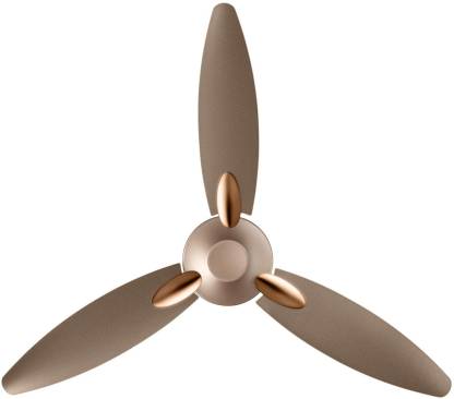 USHA Bloom Daffodil GoodBye Dust 1250 mm Ultra High Speed 3 Blade Ceiling Fan  (Sparkle Golden, Brown, Pack of 1)