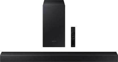 SAMSUNG HW-T42E/XL Dolby Digital 150 W Bluetooth Soundbar  (Black, 2.1 Channel)