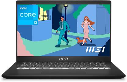 MSI Modern 14 Intel Core i3 11th Gen 1115G4 - (8 GB/512 GB SSD/Windows 11 Home) Modern 14 C11M-031IN Thin and Light Laptop  (14 Inch, Classic Black, 1.4 Kg)