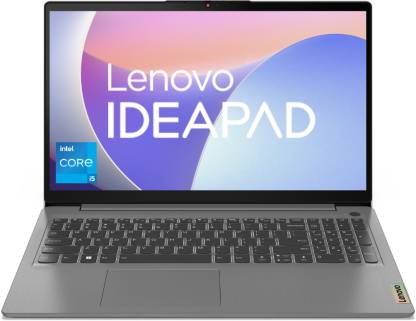 Lenovo IdeaPad 3 Intel Core i5 12th Gen 1235U - (16 GB/512 GB SSD/Windows 11 Home) 15IAU7 Thin and Light Laptop  (15.6 Inch, Arctic Grey, 1.63 Kg, With MS Office)