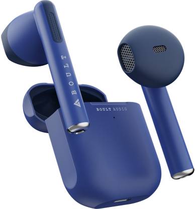 Boult Audio XPods with Mega 13mm Drivers, 20H Battery, Fast Charge & Pairing, Made In India Bluetooth Headset  (Blue, True Wireless)