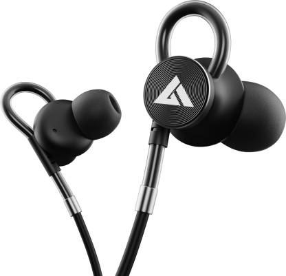 Boult Audio BassBuds Loop Wired Headset  (Black, In the Ear)