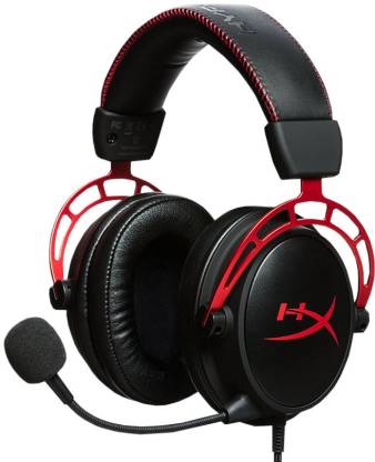 HyperX Cloud Alpha Wired Gaming Headset  (Red, Black, On the Ear)