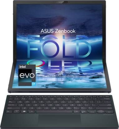 ASUS Zenbook 17 Fold OLED Intel EVO Core i7 12th Gen 1250U - (16 GB/1 TB SSD/Windows 11 Home) UX9702AA-MD023WS Thin and Light Laptop  (17.3 Inch, Tech Black, 1.50 Kg, With MS Office)