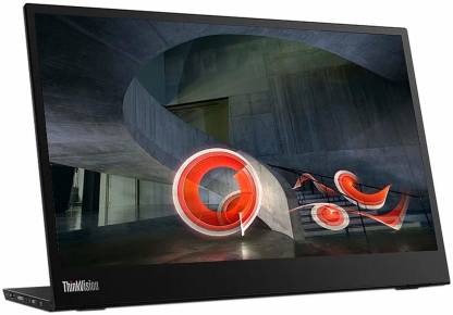 Lenovo 14 inch Full HD LED Backlit IPS Panel Monitor (ThinkVision M14)  (Frameless, Response Time: 5 ms)