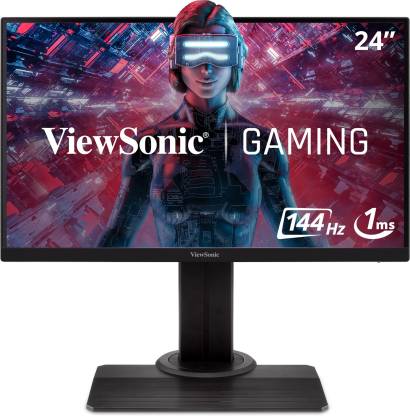 ViewSonic 24 inch Full HD LED Backlit IPS Panel Tilt, Swivel , Pivot , Height Adjustable Gaming Monitor (XG2405)  (AMD Free Sync, Response Time: 1 ms, 144 Hz Refresh Rate)