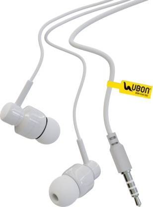 Ubon GP-321 Champ Earphone Wired Headset  (White, In the Ear)