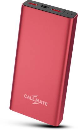 Callmate 20000 mAh Power Bank (18 W, Quick Charge 3.0)(Rose Gold, Lithium Polymer)