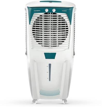 Crompton 88 L Desert Air Cooler  (White, Aqua Green, Ozone 88L High Density Honeycomb, Ice Chamber, Auto Fill, 4 Way Air Deflection)
