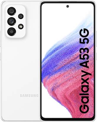 SAMSUNG Galaxy A53 (Awesome White, 128 GB)  (6 GB RAM)