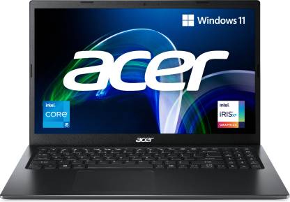 Acer Extensa Core i5 11th Gen 1135G7 - (8 GB/512 GB SSD/Windows 11 Home) EX 215-54-583M Thin and Light Laptop  (15.6 Inch, Charcoal Black, 1.7 Kg)