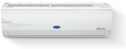 CARRIER Flexicool Convertible 6-in-1 Cooling 1.5 Ton 5 Star Split Inverter Auto Cleanser, Dual Filtration with HD and PM2.5 Filter AC - White  (18K 5 STAR ESTER CXi INVERTER R32 SPLIT AC, Copper Condenser)