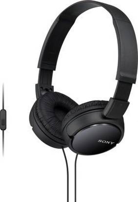 SONY ZX110AP Wired Headset  (Black, On the Ear)