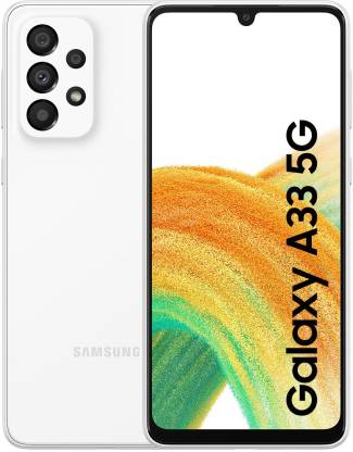 SAMSUNG Galaxy A33 (Awesome White, 128 GB)  (6 GB RAM)