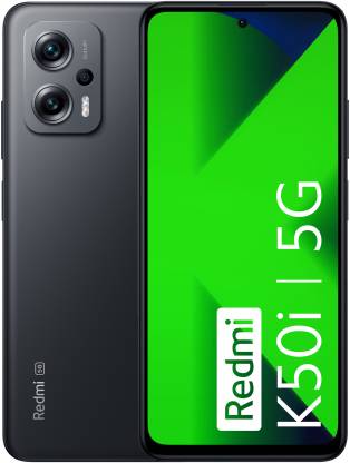 REDMI K50i 5G (Stealth Black, 128 GB)  (6 GB RAM)
