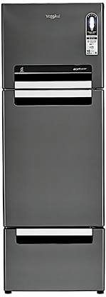Whirlpool 330 L Frost Free Triple Door Refrigerator  (Steel Onyx, FP 343D PROTTON ROY STEEL ONYX(N))