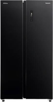 Panasonic 592 L Frost Free Side by Side Refrigerator with Wifi Connectivity  (Black Class, NR-BS62GKX1)