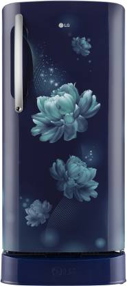 LG 201 L Direct Cool Single Door 4 Star Refrigerator with Base Drawer with Smart Inverter Compressor, Smart Connect, Fast Ice Making (Blue Charm, GL-D211HBCY) LG 201 L Direct Cool Single Door 4 Star Refrigerator with Base Drawer with Smart Inverter Compressor, Smart Connect, Fast Ice Making (Blue Charm, GL-D211HBCY)