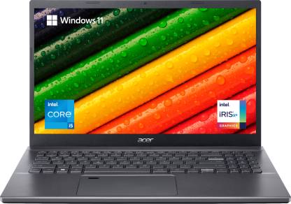 Acer Aspire 5 Intel Core i5 12th Gen 1235U - (8 GB/512 GB SSD/Windows 11 Home) A515-57 Thin and Light Laptop  (15.6 Inch, Glacier Blue, 1.76 kg, With MS Office)