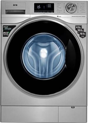 IFB 8 kg with Steam Wash, Aqua Energie, Anti-Allergen 4 years Comprehensive Warranty Fully Automatic Front Load Washing Machine Grey  (senator WSS steam)