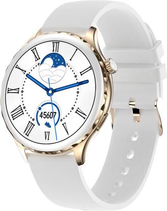 Fire-Boltt Pristine Bluetooth Calling 1.32 Display Luxury Smartwatch for Women Smartwatch  (White Strap, 1.32)