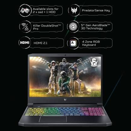 Acer Predator Helios 300 Core i7 11th Gen 11800H - (16 GB/1 TB SSD/Windows 10 Home/6 GB Graphics/NVIDIA GeForce RTX 3060/165 Hz) ph315-54-78cp/ph315-54 Gaming Laptop  (15.6 inches, Abyssal Black, 2.3 kg)