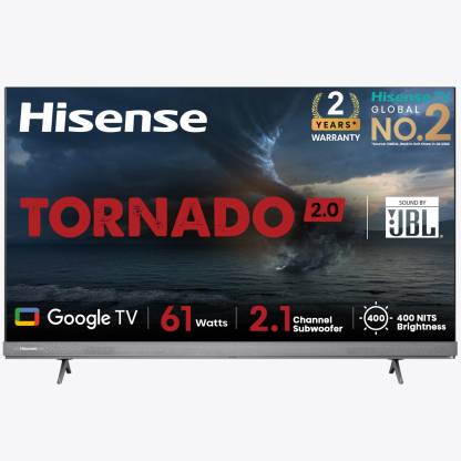Hisense 164 cm (65 inch) Ultra HD (4K) LED Smart Google TV with 25W Subwoofer, Dolby Vision and Atmos (65A7H) Hisense 164 cm (65 inch) Ultra HD (4K) LED Smart Google TV with 25W Subwoofer, Dolby Vision and Atmos (65A7H)