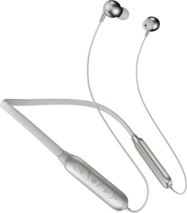 Noise Nerve Neckband with 25 Hours of Playtime, 10mm Driver, Instacharge, and IPX5 Bluetooth Headset  (Mist Grey, In the Ear)