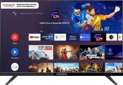 Thomson 9A Series 80 cm (32 inch) HD Ready LED Smart Android TV with Bezel Less Display  (32PATH0011BL)