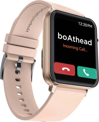 boAt Storm call 1.69 inch HD display with Bluetooth Calling & 550 Nits Brightness Smartwatch  (Cherry Blossom Strap, Free Size)