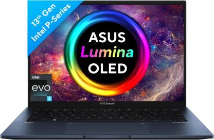 ASUS Zenbook 14 OLED (2023) Intel EVO P-Series Intel Core i5 13th Gen 1340P - (16 GB/512 GB SSD/Windows 11 Home) UX3402VA-KM541WS Thin and Light Laptop  (14 Inch, Ponder Blue, 1.39 kg, With MS Office)