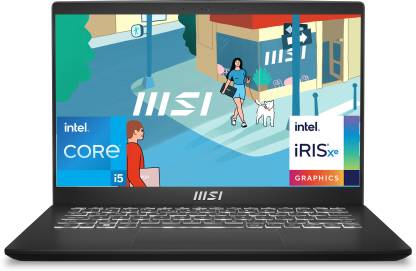 MSI Modern 14 Intel Core i5 13th Gen 1335U - (8 GB/512 GB SSD/Windows 11 Home) Modern 14 C13M-437IN Thin and Light Laptop  (14 Inch, Classic Black, 1.4 Kg)