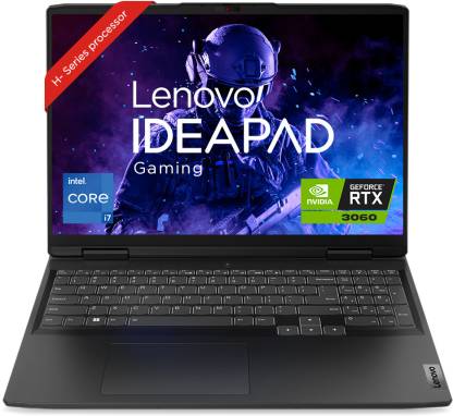 Lenovo IdeaPad Gaming 3 Intel Intel Core i7 12th Gen 12700H - (16 GB/512 GB SSD/Windows 11 Home/6 GB Graphics/NVIDIA GeForce RTX 3060) 16IAH7 | 16IAH7D1 Gaming Laptop  (16 Inch, Onyx Grey, 2.6 Kg, With MS Office)