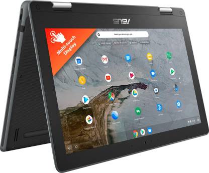 ASUS Chromebook Flip Touch Intel Celeron Dual Core N4020 - (4 GB/64 GB EMMC Storage/Chrome OS) C214MA-BU0452 Chromebook  (11.6 inch, Grey, 1.20 Kg)