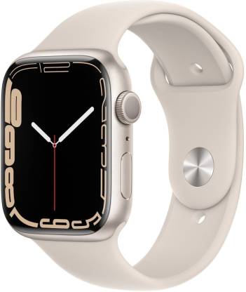 APPLE Watch Series7 (GPS, 45mm) - Starlight Aluminium Case with Starlight Sport Band (White Strap, Regular) APPLE Watch Series7 (GPS, 45mm) - Starlight Aluminium Case with Starlight Sport Band (White Strap, Regular)
