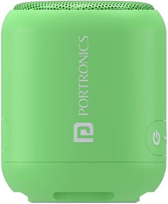 Portronics SoundDrum 1 10W TWS Portable Speaker, Inbuilt-FM & Type C Charging 10 W Bluetooth Speaker  (Green, Mono Channel)