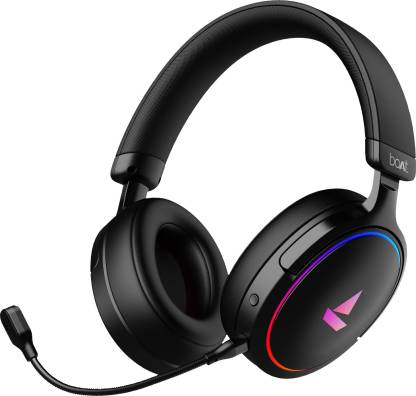 boAt Immortal IM-300 with 50MM Drivers, Dual EQ Modes & RGB Lights Wired Gaming Headset  (Black, On the Ear)