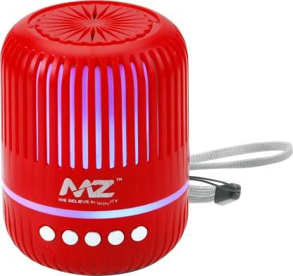 MZ M4 (PORTABLE BLUETOOTH SPEAKER) Dynamic Thunder Sound with RGB Light 5 W Bluetooth Speaker  (Red, Stereo Channel)