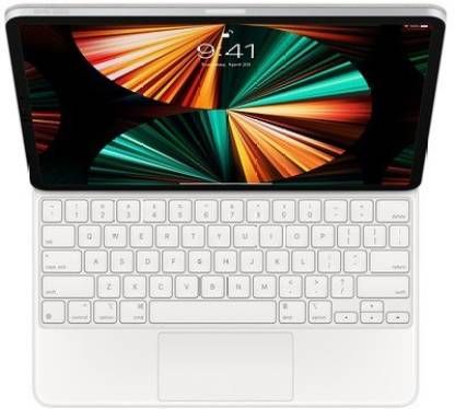 APPLE MJQL3HN/A Magic for iPad Pro 12.9 inch (5th Gen) Bluetooth Tablet Keyboard  (White)