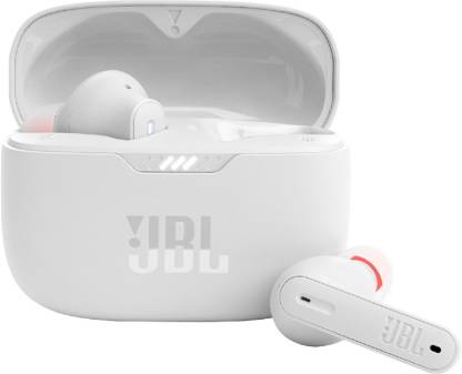 JBL Tune 230NC TWS, Active Noise Cancellation, 40Hr Playtime, JBL App & Speed Charge Bluetooth Headset (White, True Wireless)