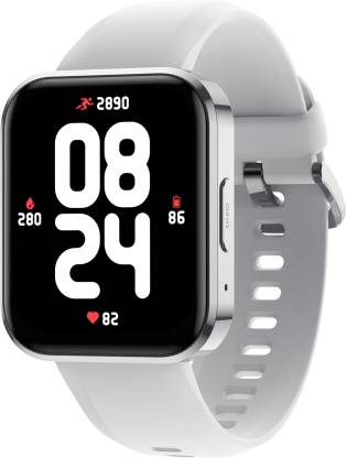 DIZO Watch D Talk 1.8 display with calling&7 day battery (by realme Techlife) (Silver, Grey Strap, Free Size) DIZO Watch D Talk 1.8 display with calling&7 day battery (by realme Techlife) (Silver, Grey Strap, Free Size)