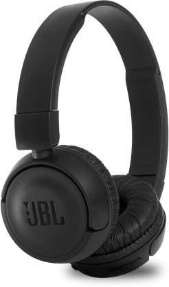 JBL T450BT Extra Bass with Voice Assistant Support Lightweight Flat Foldable Bluetooth Headset  (Black, On the Ear)