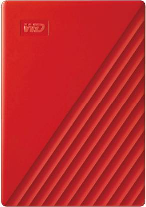 WD My Passport 4 TB External Hard Disk Drive (HDD)  (Red, Black)