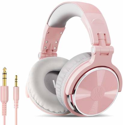Oneodio Pro 10 (Pink) Wired Headset  (Pink, On the Ear)